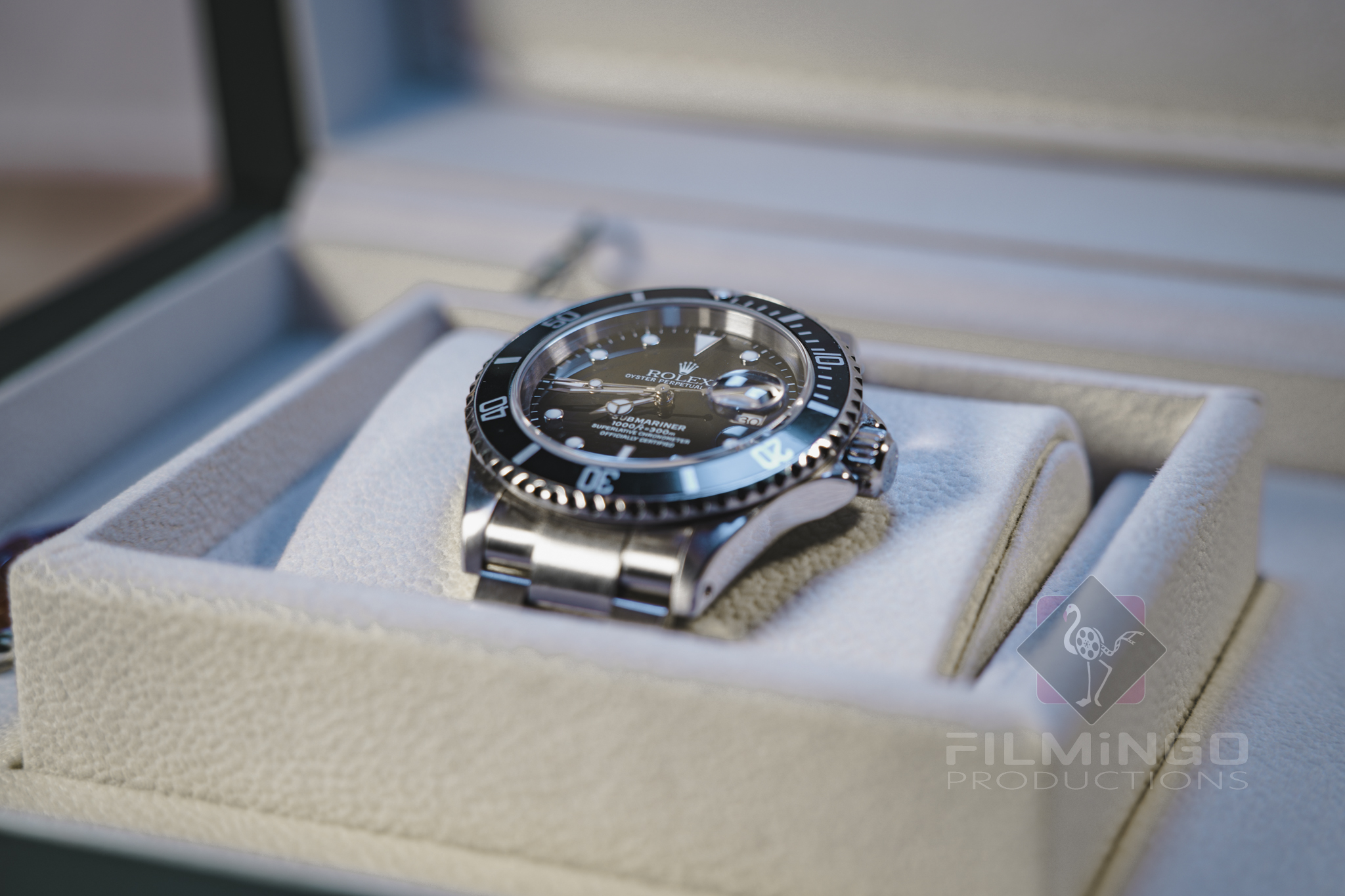 Luxury Rolex watch close-up